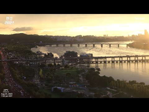 南韓-盤浦大橋月光彩虹噴泉美景,三光島2