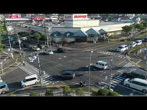 島根縣松江市街景-春日北十字路口